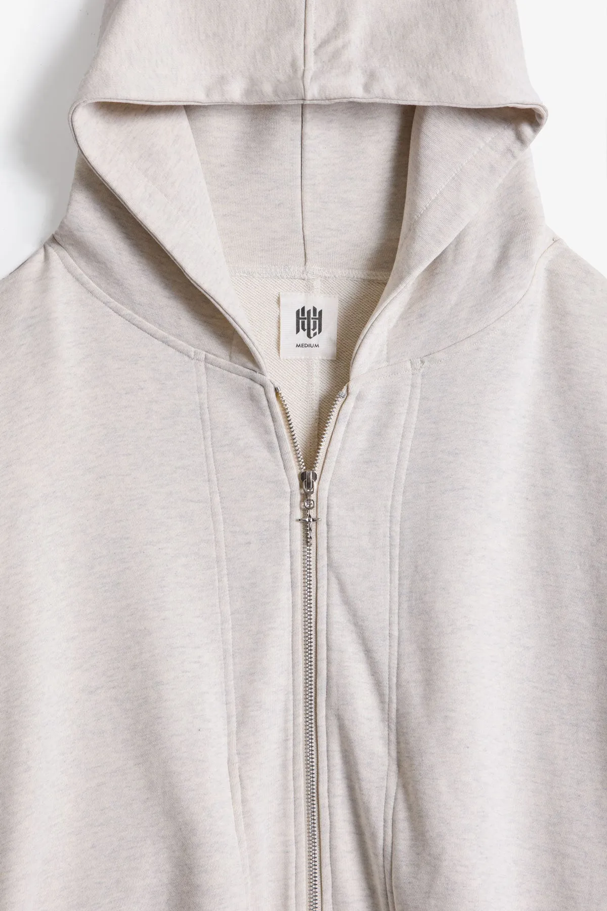 The Perfect Zip Up Hoodie - Heather Grey sold by MNML product image thumbnail 3