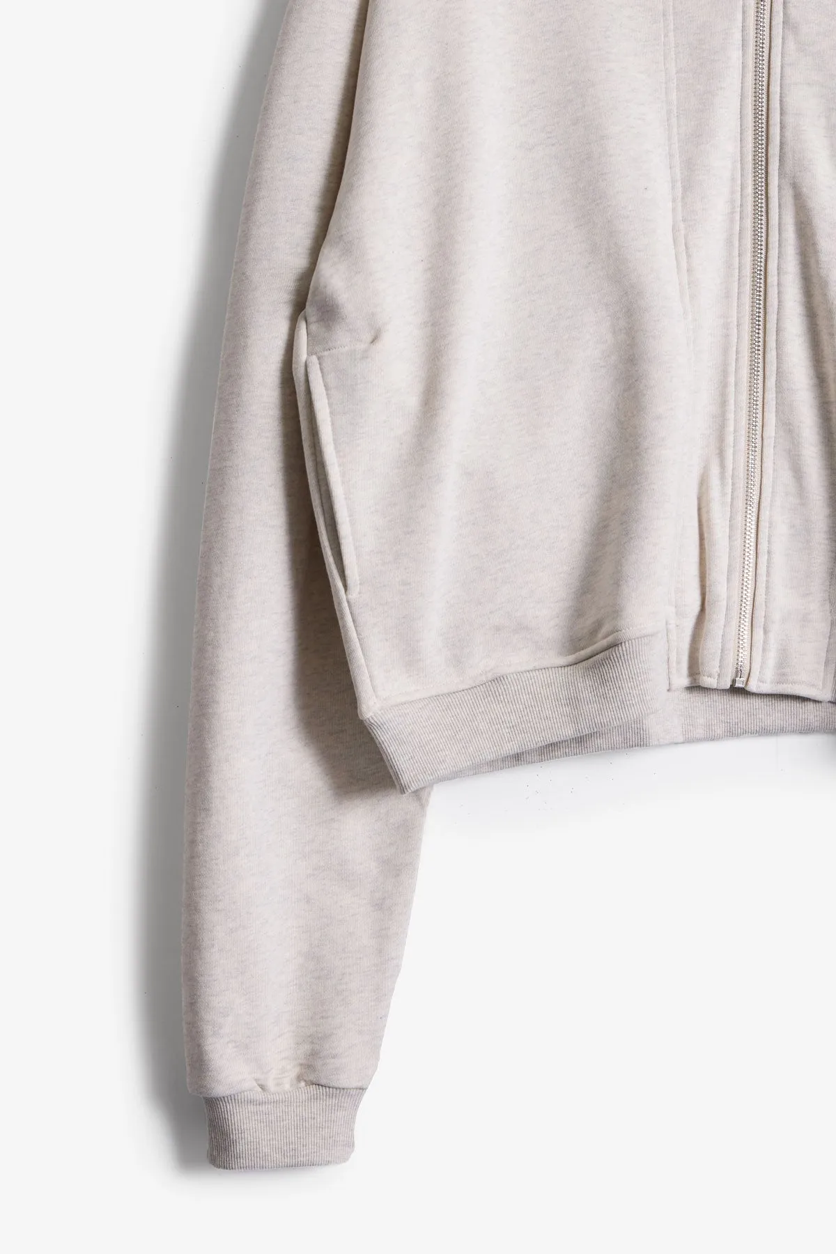 The Perfect Zip Up Hoodie - Heather Grey sold by MNML product image thumbnail 4
