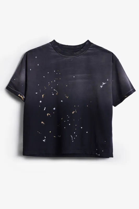 Sun Beat Painter Tee Shirt - Washed Black sold by MNML