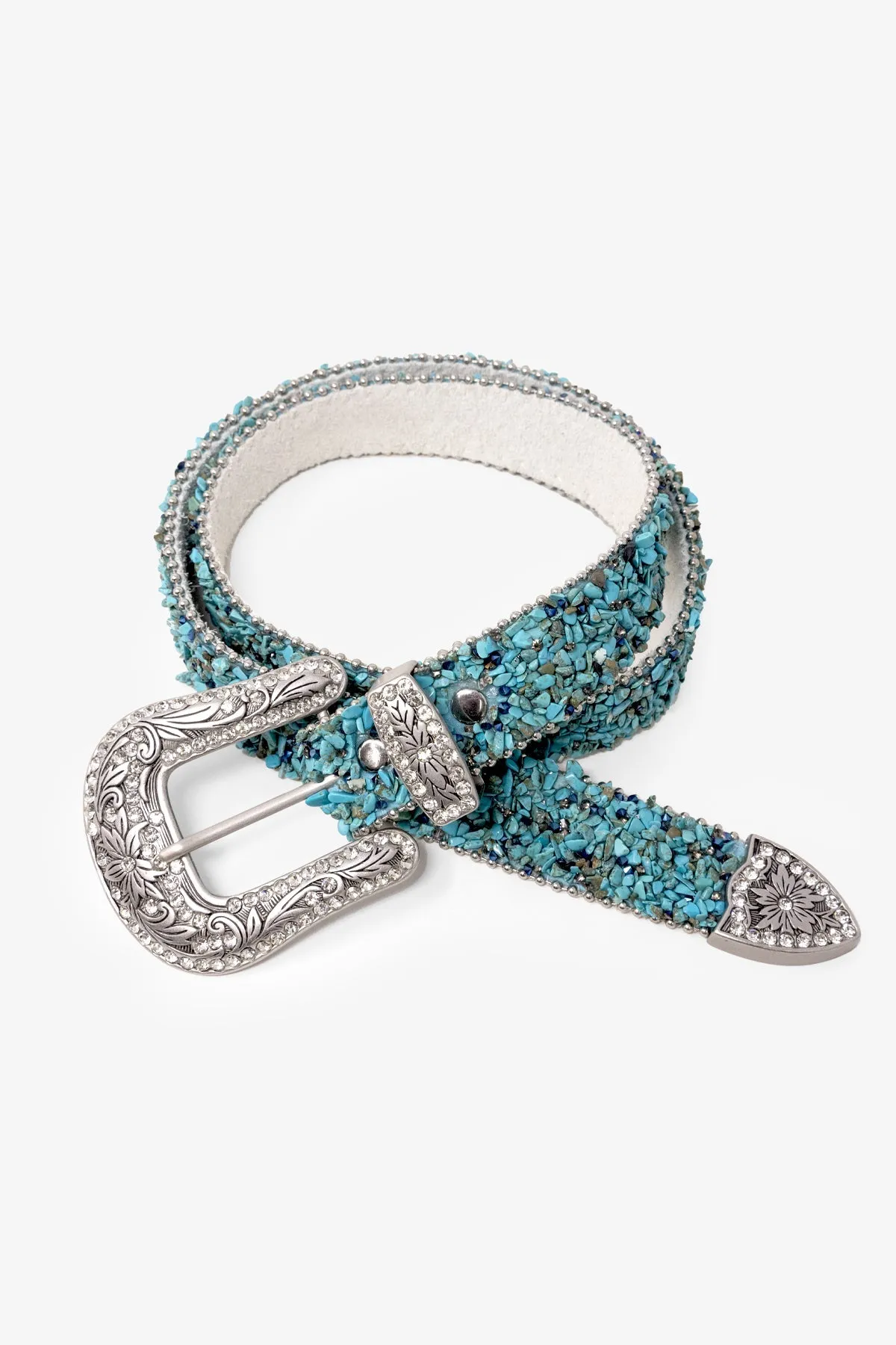 All Over Turquoise Rock Belt - Turquoise sold by MNML