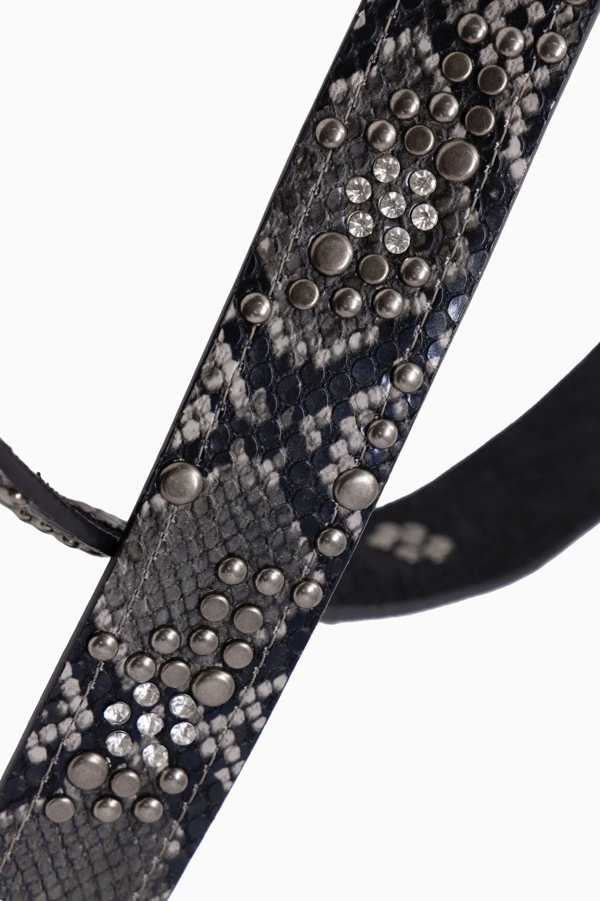 Python Studded Belt - Black/Brown sold by MNML product image thumbnail 3