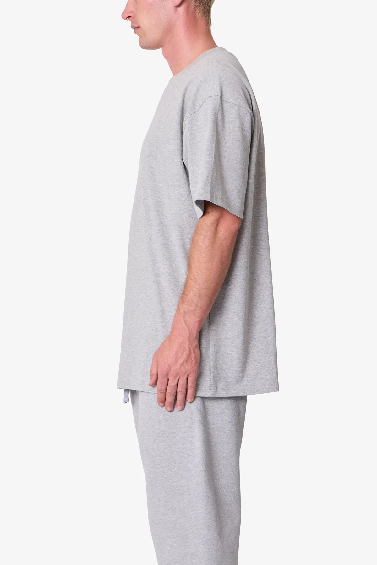 Heavy Basic Tee - Marled Grey sold by MNML product image thumbnail 4