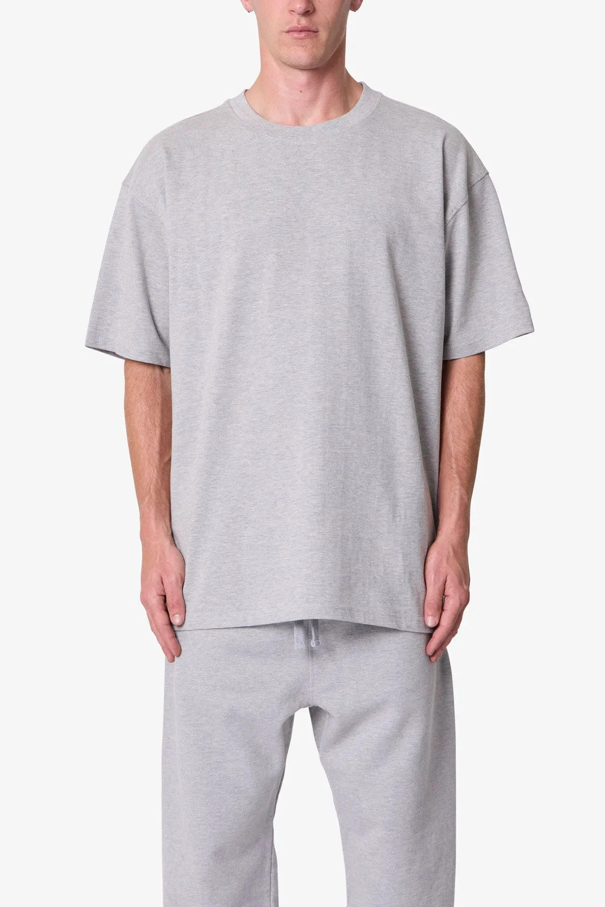 Heavy Basic Tee - Marled Grey sold by MNML