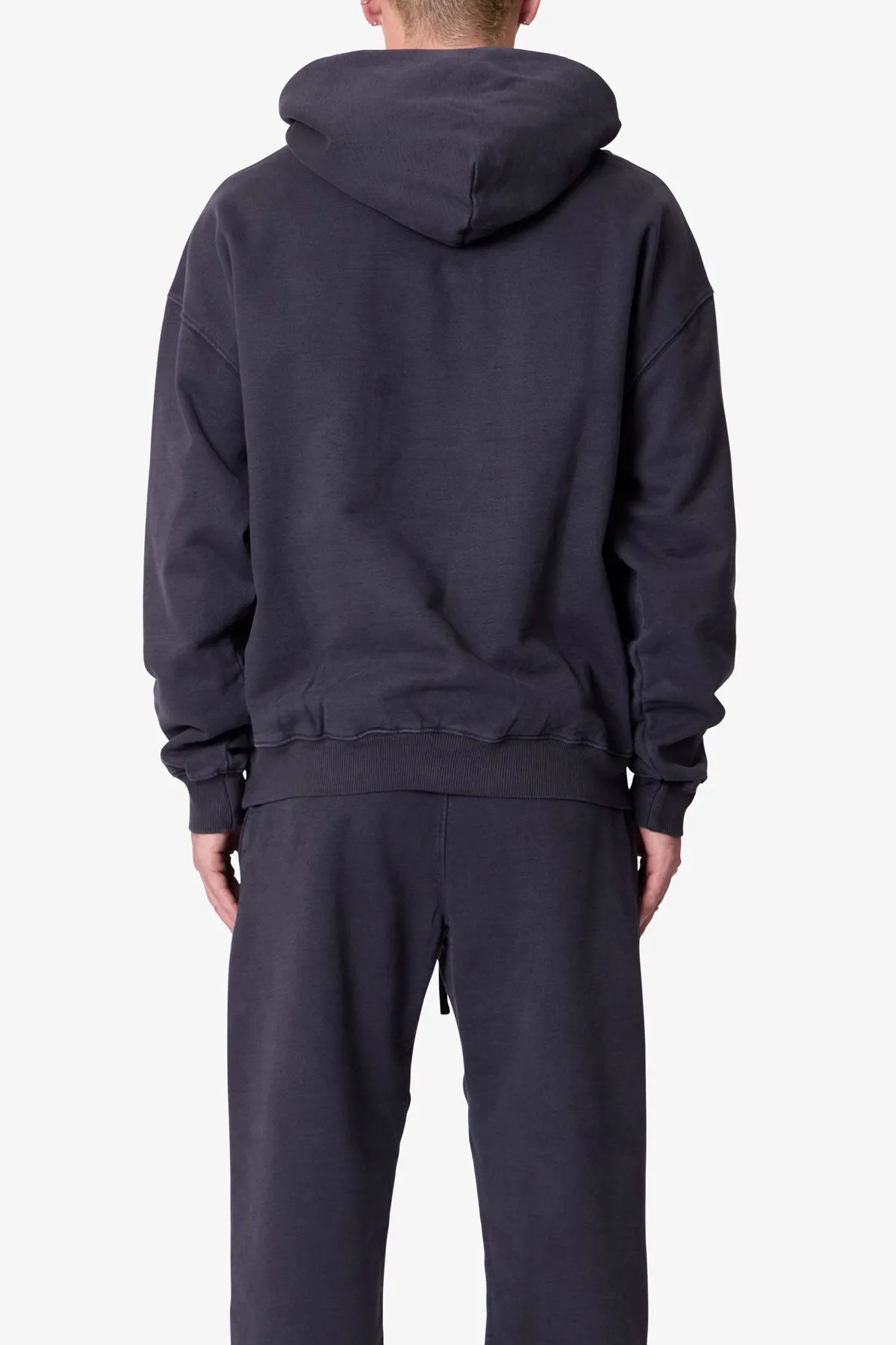 Heavy Basic Hoodie - Washed Black sold by MNML product image thumbnail 5