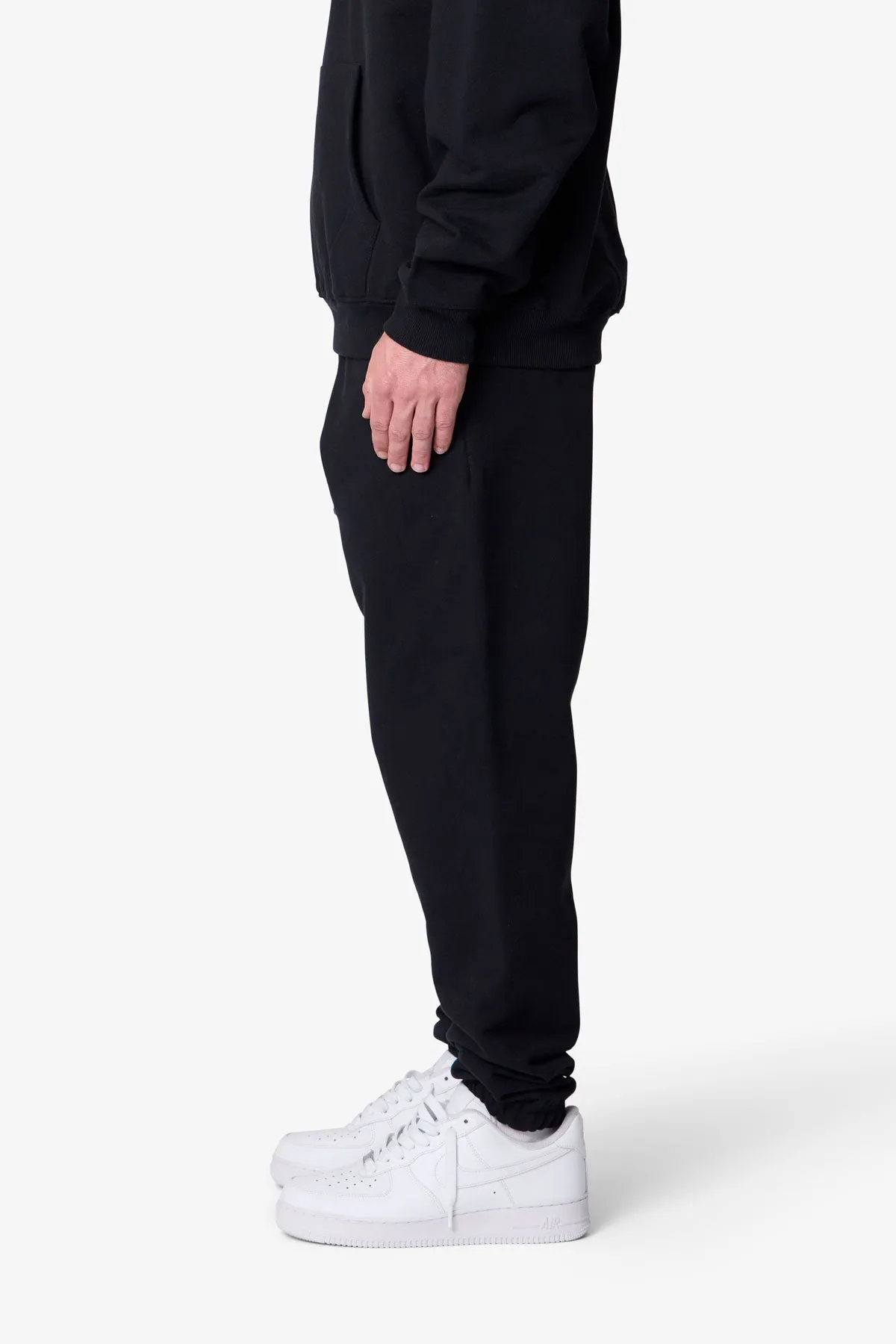 Heavy Basic Sweatpants - Black sold by MNML product image thumbnail 4