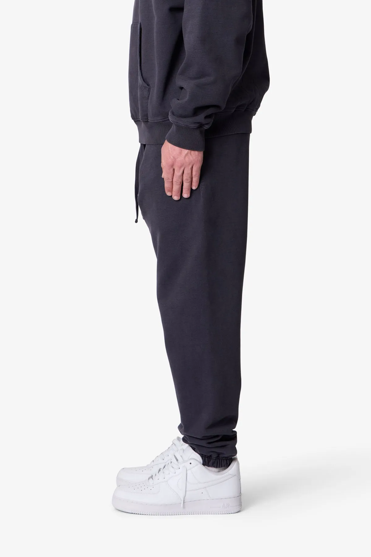 Heavy Basic Sweatpants - Washed Black sold by MNML product image thumbnail 4