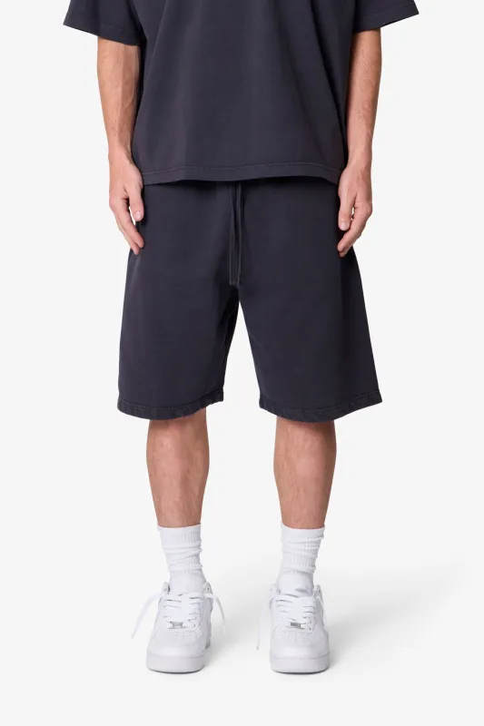 Heavy Basic Sweatshorts - Washed Black sold by MNML
