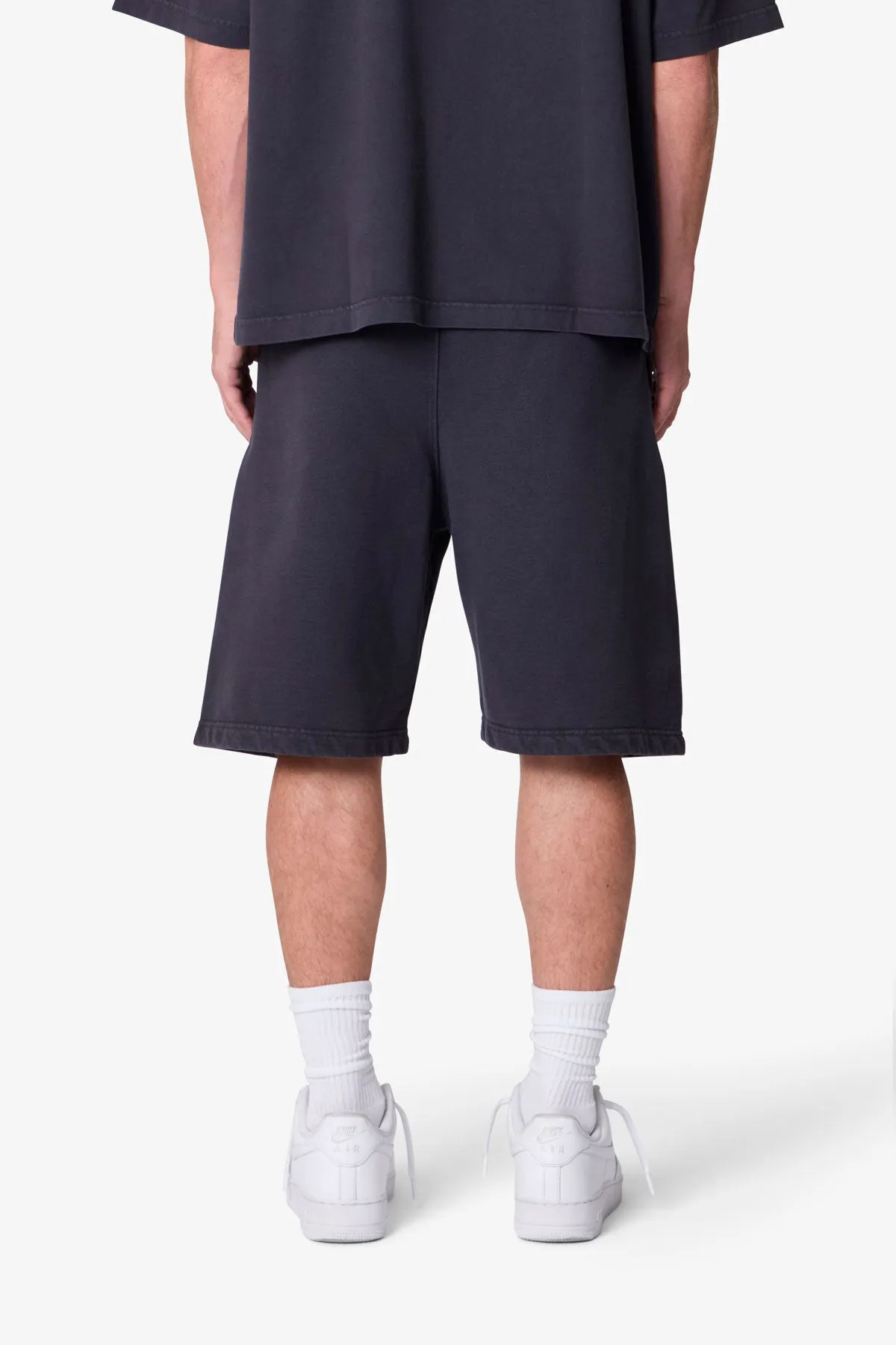 Heavy Basic Sweatshorts - Washed Black sold by MNML product image thumbnail 5