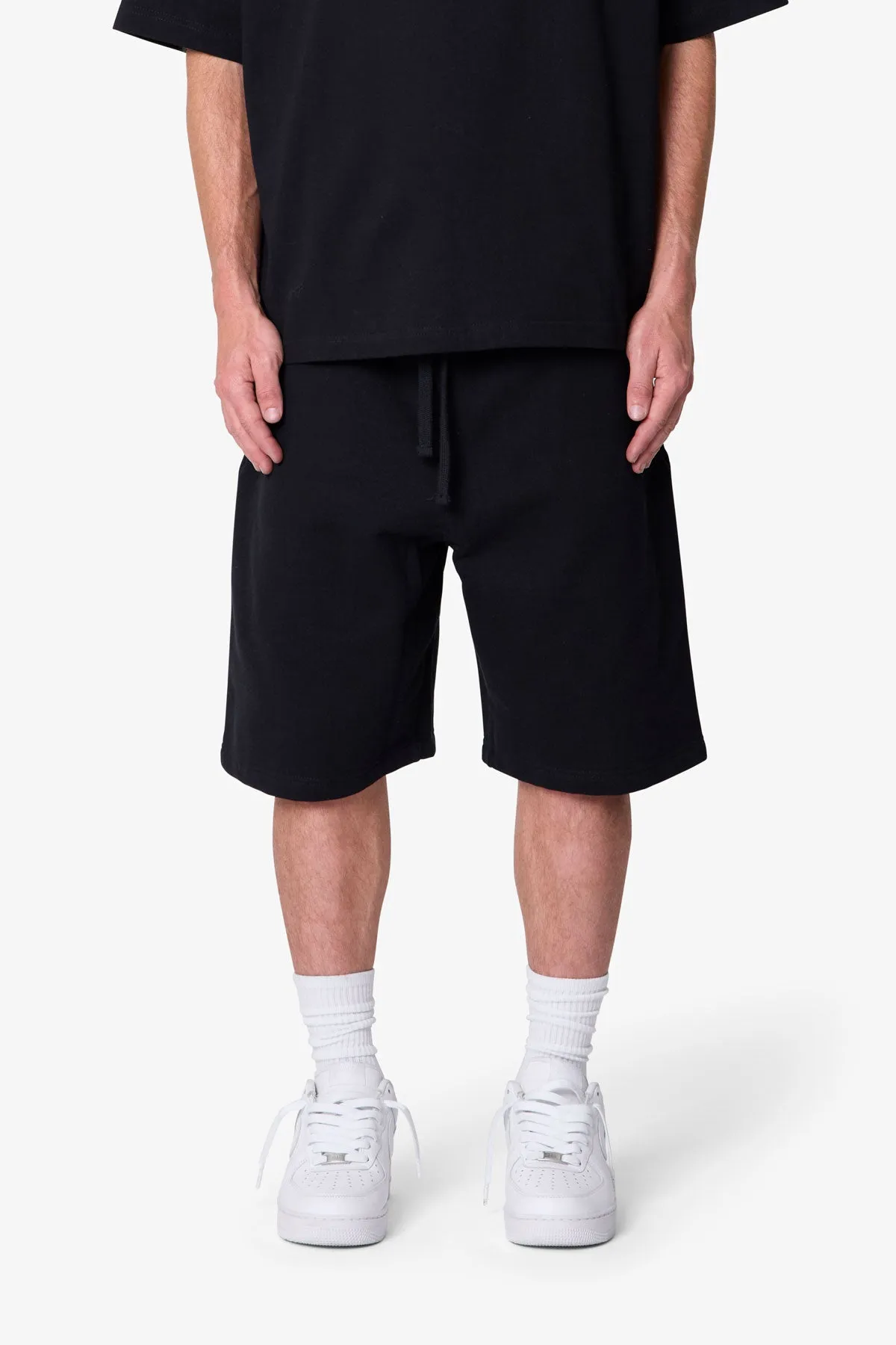 Heavy Basic Sweatshorts - Black sold by MNML