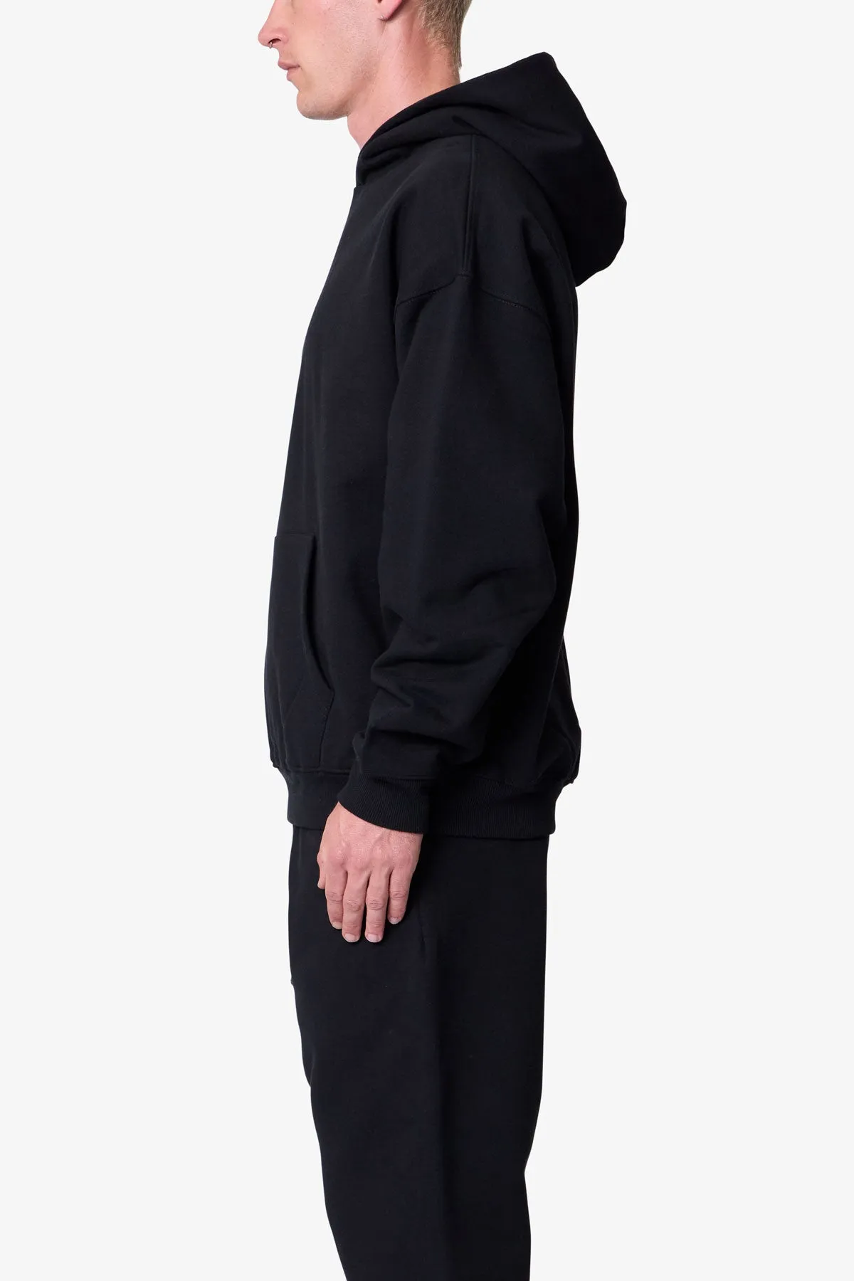 Heavy Basic Hoodie - Black sold by MNML product image thumbnail 4