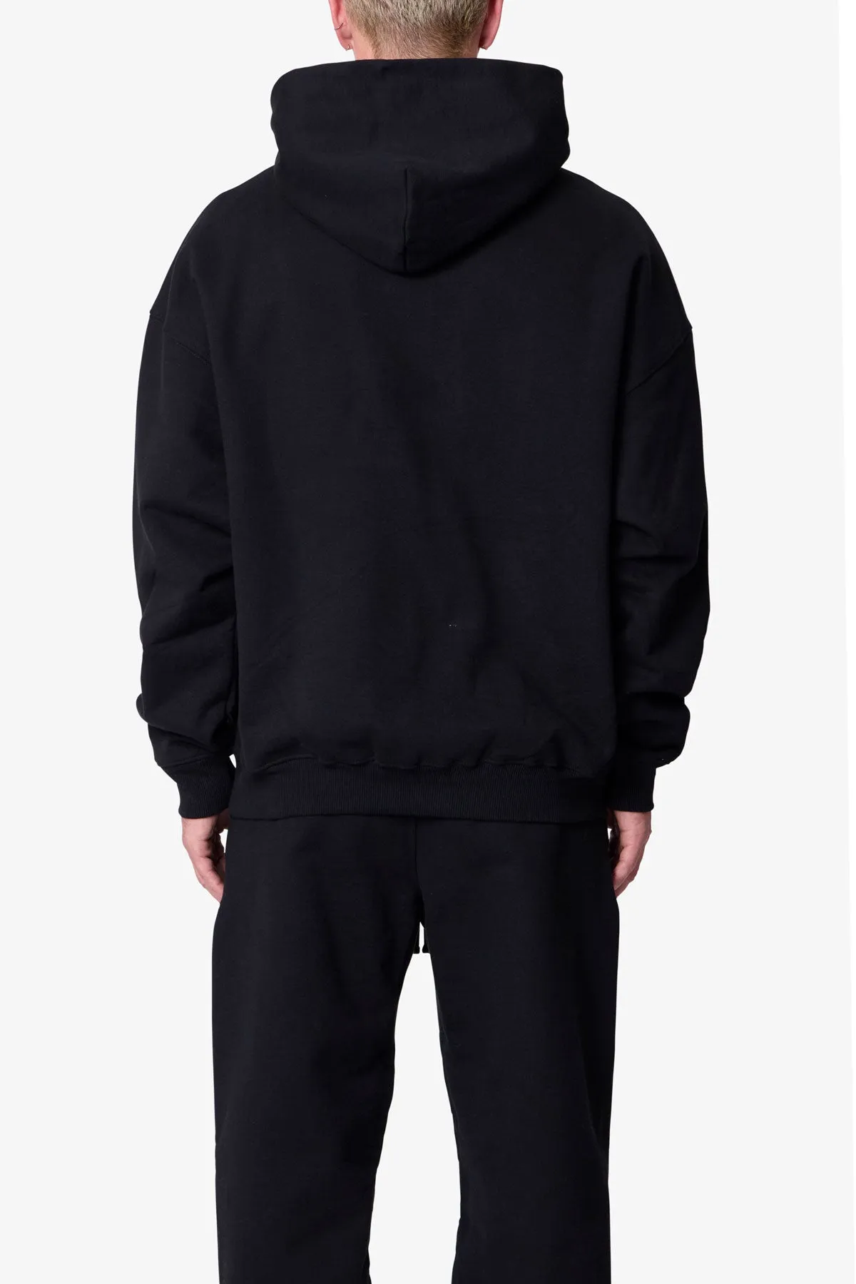 Heavy Basic Hoodie - Black sold by MNML product image thumbnail 5