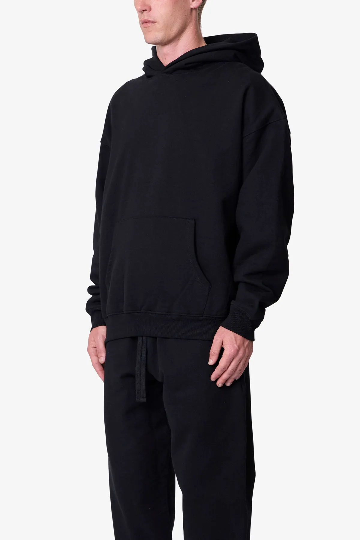 Heavy Basic Hoodie - Black sold by MNML product image thumbnail 3
