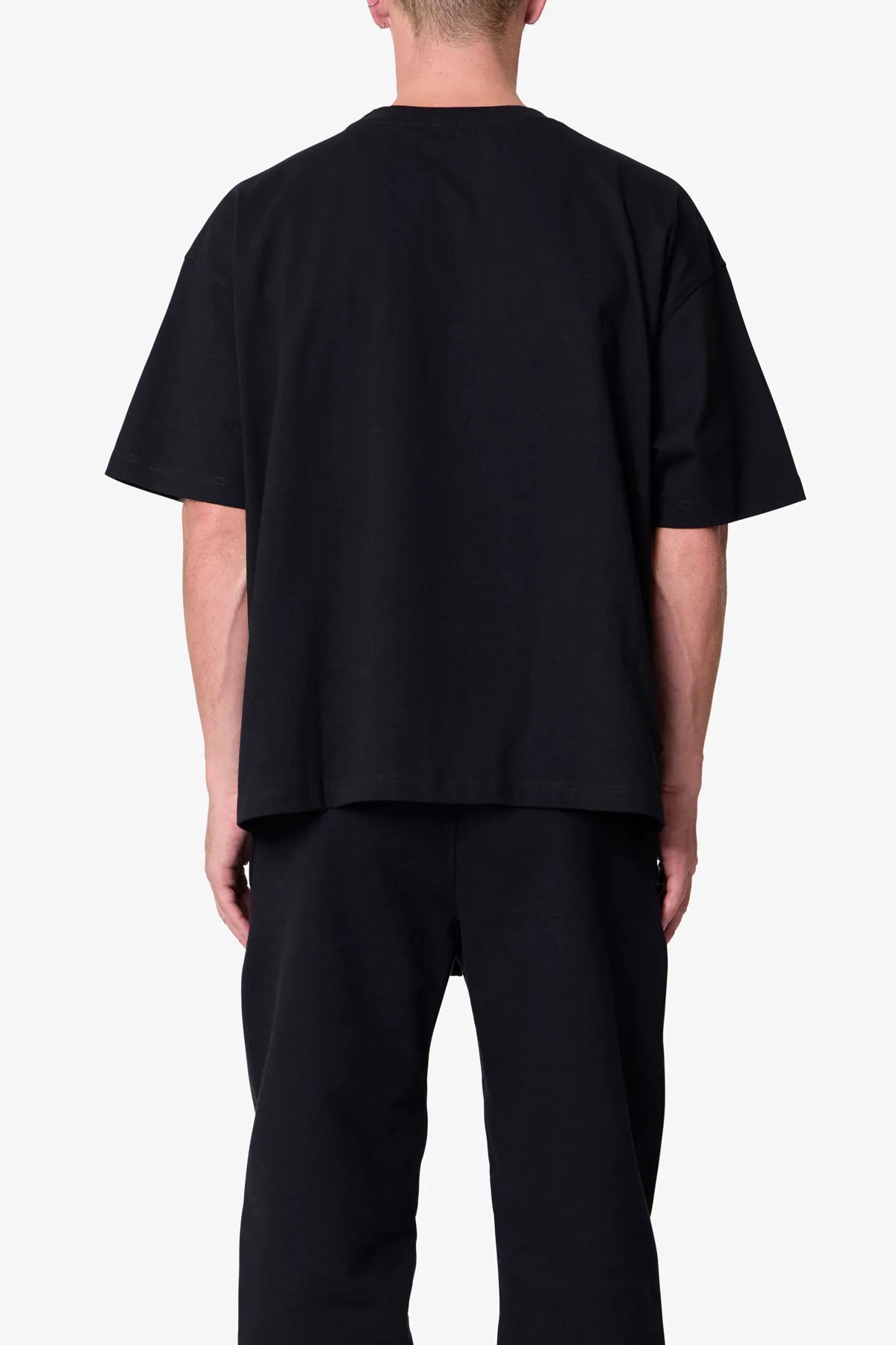 Heavy Basic Boxy Tee - Black sold by MNML product image thumbnail 5