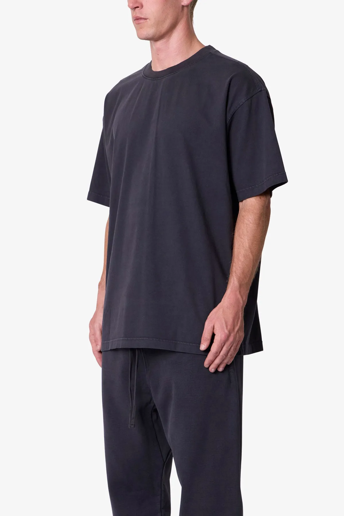 Heavy Basic Tee - Washed Black sold by MNML product image thumbnail 3