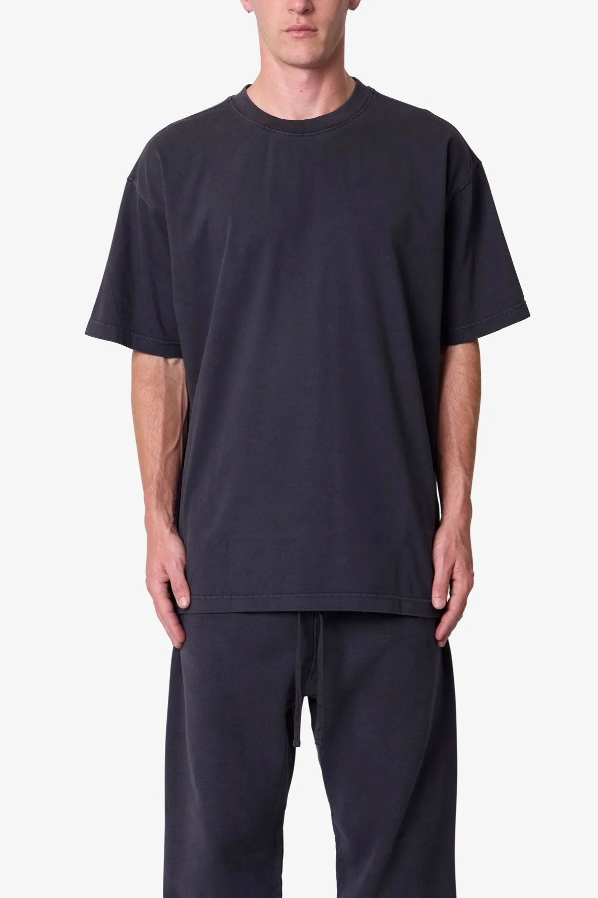 Heavy Basic Tee - Washed Black sold by MNML product image thumbnail 2