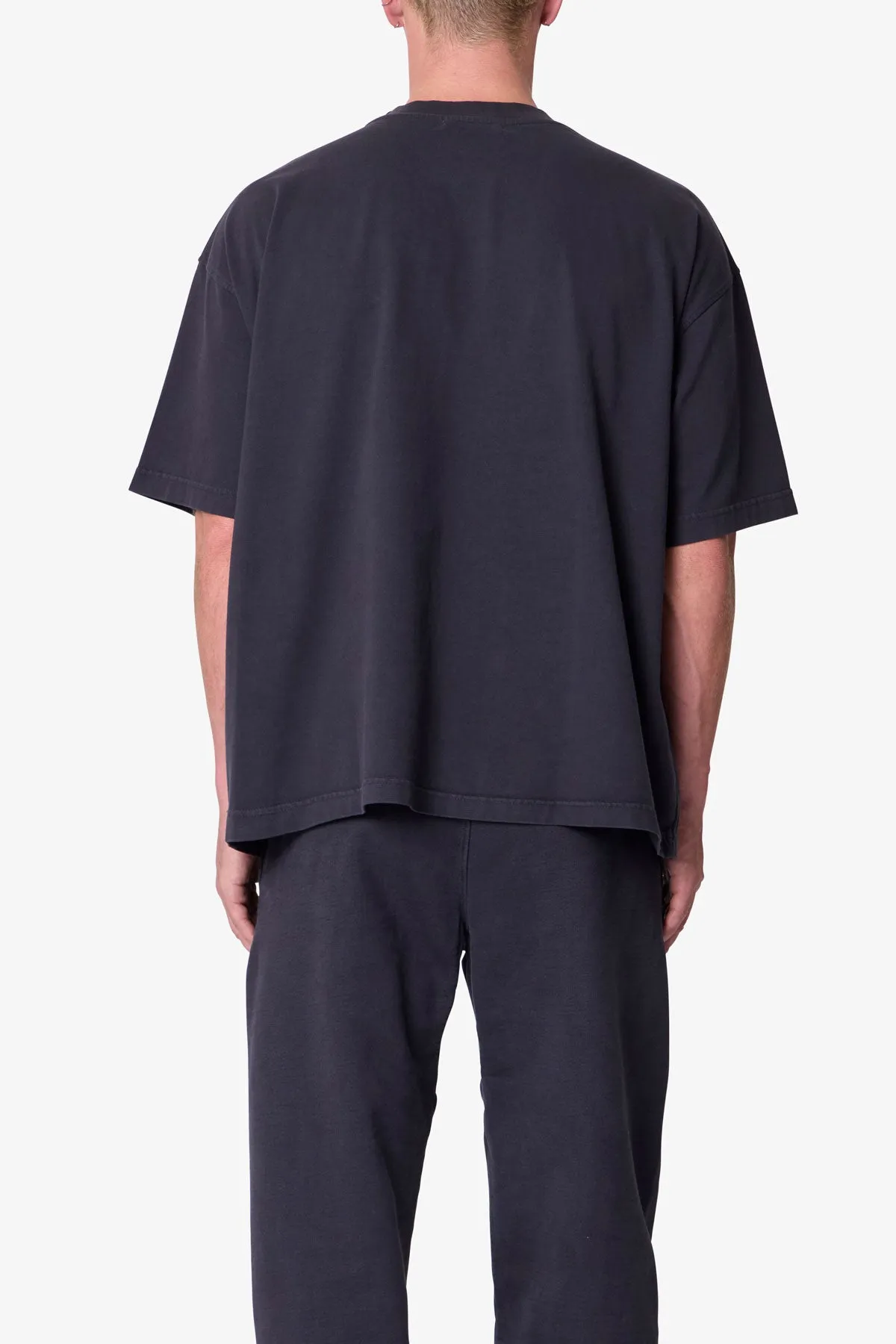 Heavy Basic Boxy Tee - Washed Black sold by MNML product image thumbnail 5
