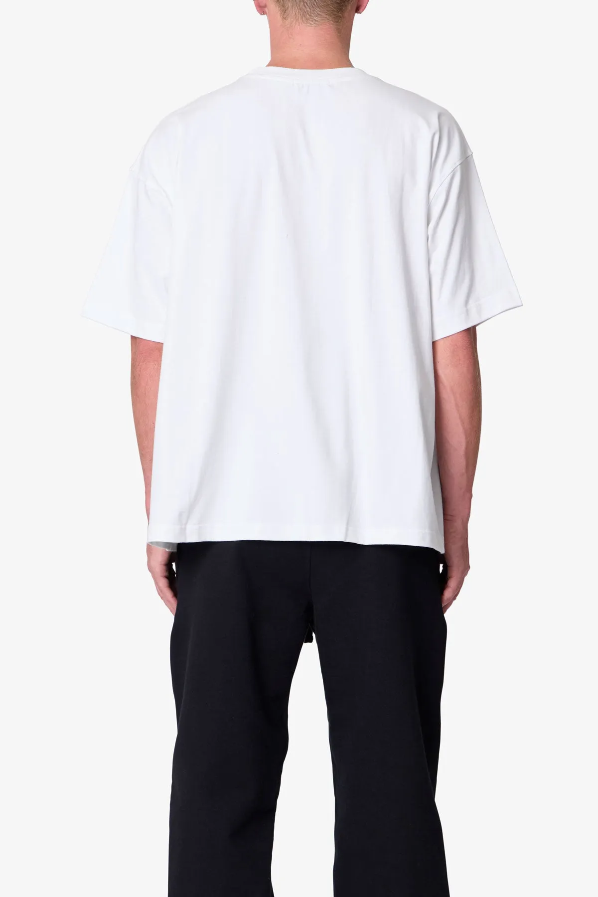 Heavy Basic Boxy Tee - White sold by MNML product image thumbnail 5