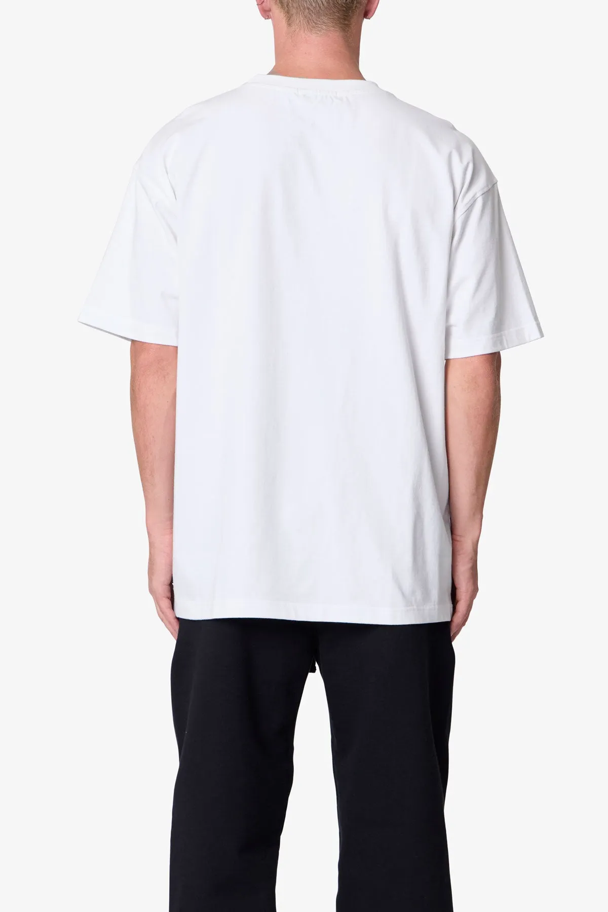 Heavy Basic Tee - White sold by MNML product image thumbnail 5
