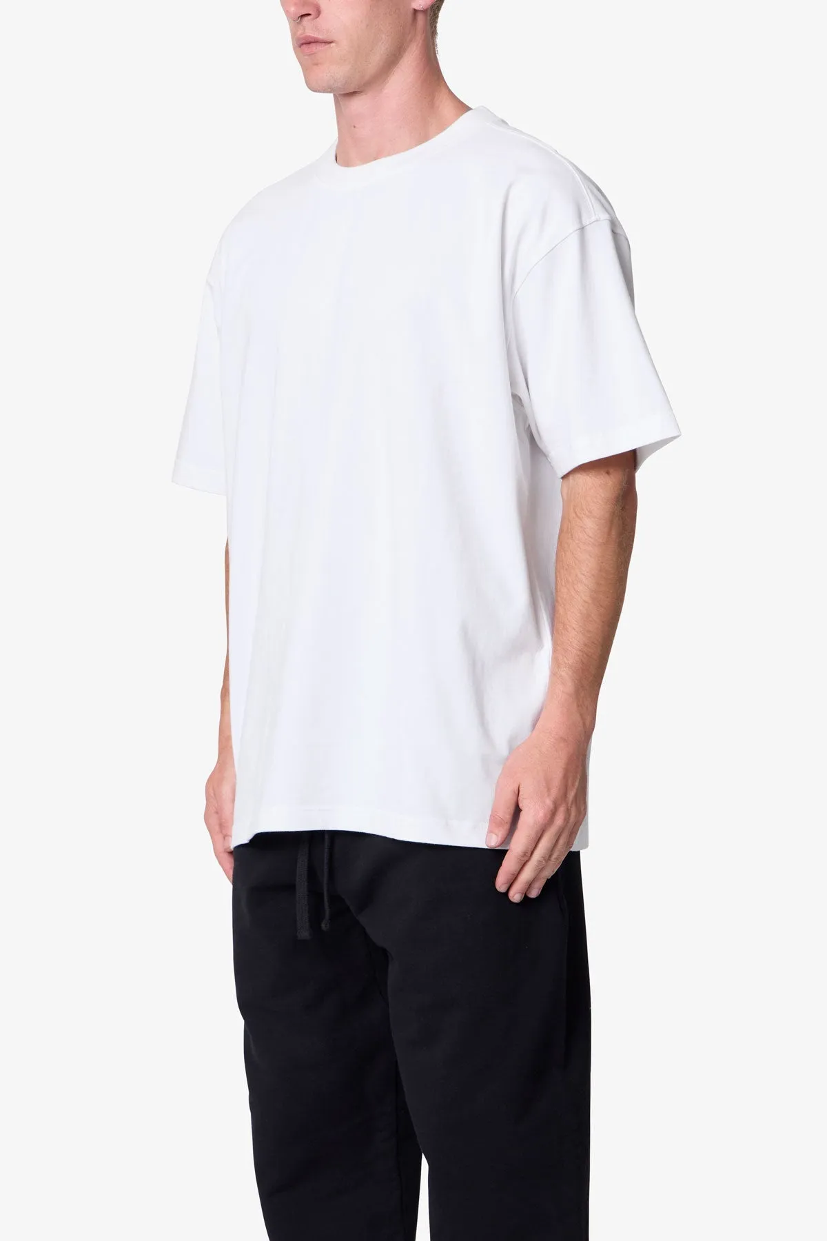 Heavy Basic Tee - White sold by MNML product image thumbnail 3