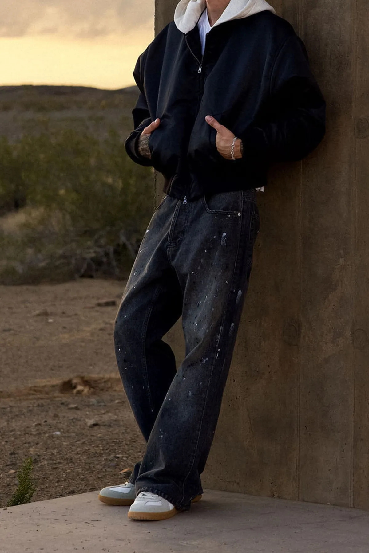 LWH Hooded Bomber Jacket - Black sold by MNML product image thumbnail 5