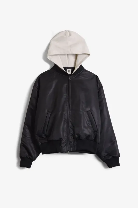 LWH Hooded Bomber Jacket - Black sold by MNML
