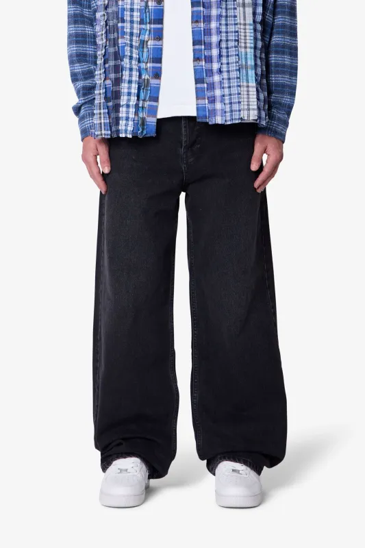 Baggy Denim - Stone Wash Black sold by MNML