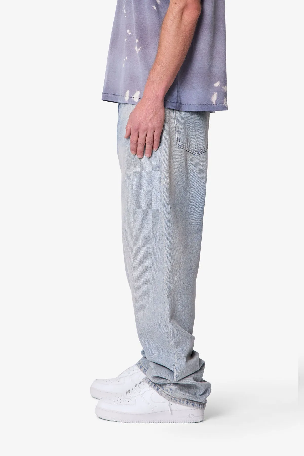 Ultra Baggy Denim - Light Sand Washed Blue sold by MNML product image thumbnail 4