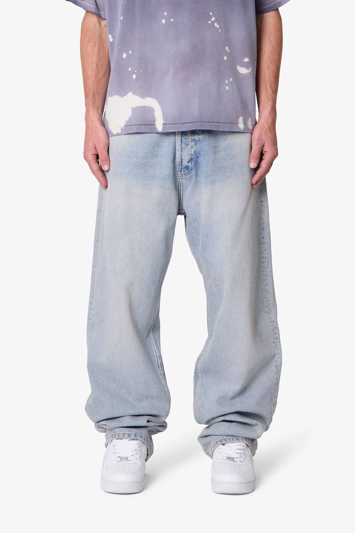Ultra Baggy Denim - Light Sand Washed Blue sold by MNML product image thumbnail 2