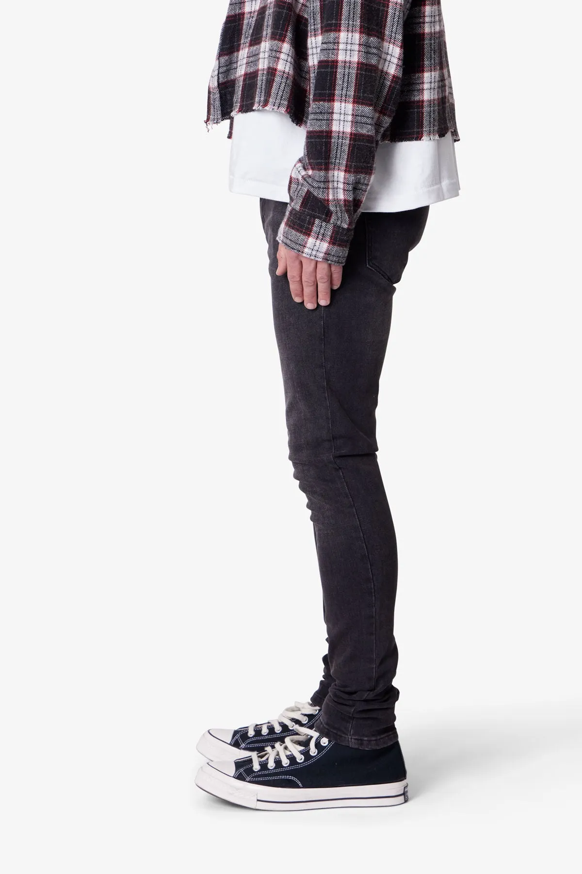 Skinny Denim - Stone Wash Black sold by MNML product image thumbnail 4