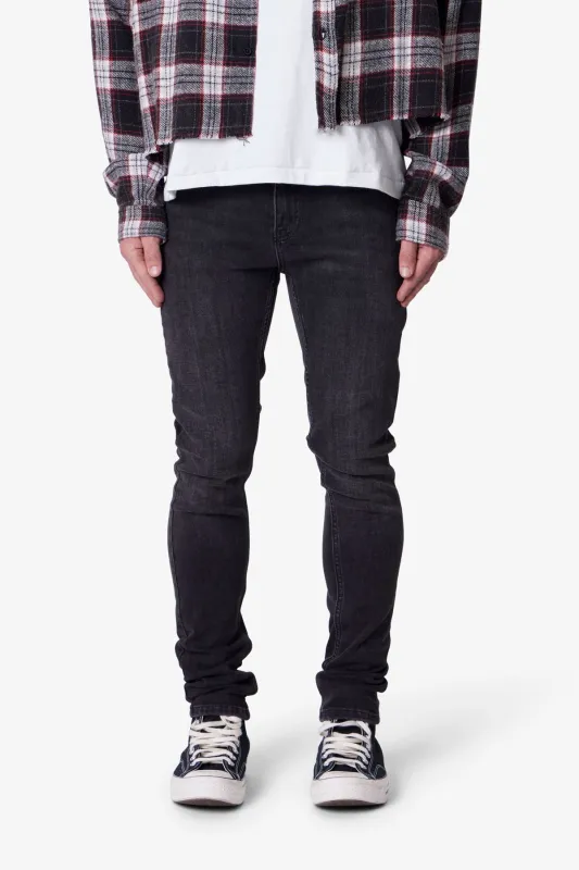 Skinny Denim - Stone Wash Black sold by MNML
