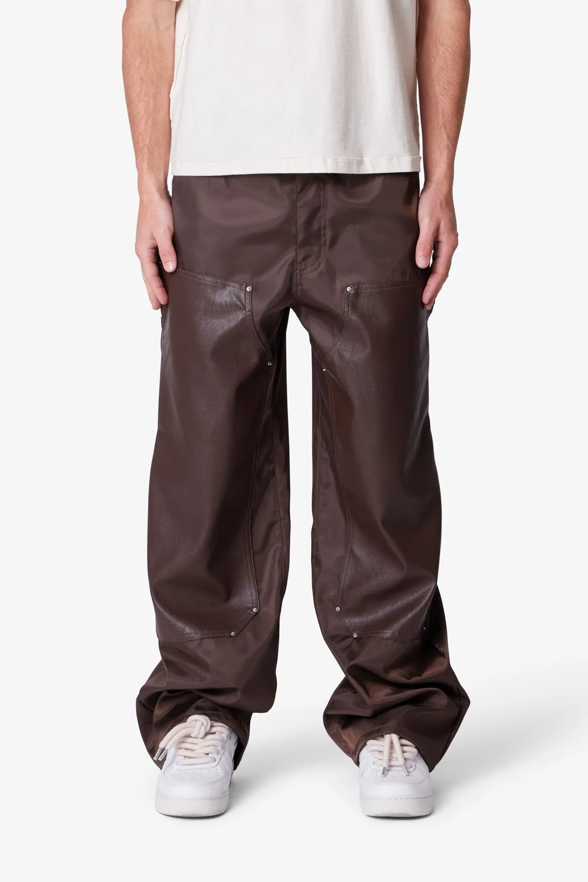 Ultra Baggy Nylon Work Pants - Brown sold by MNML product image thumbnail 2