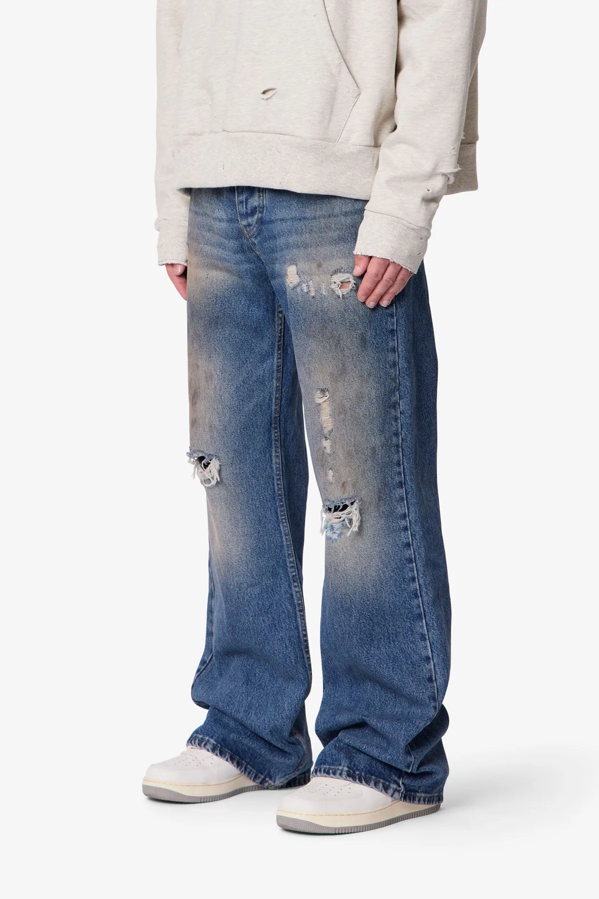 Vintage Flared Denim - Washed Blue sold by MNML product image thumbnail 3