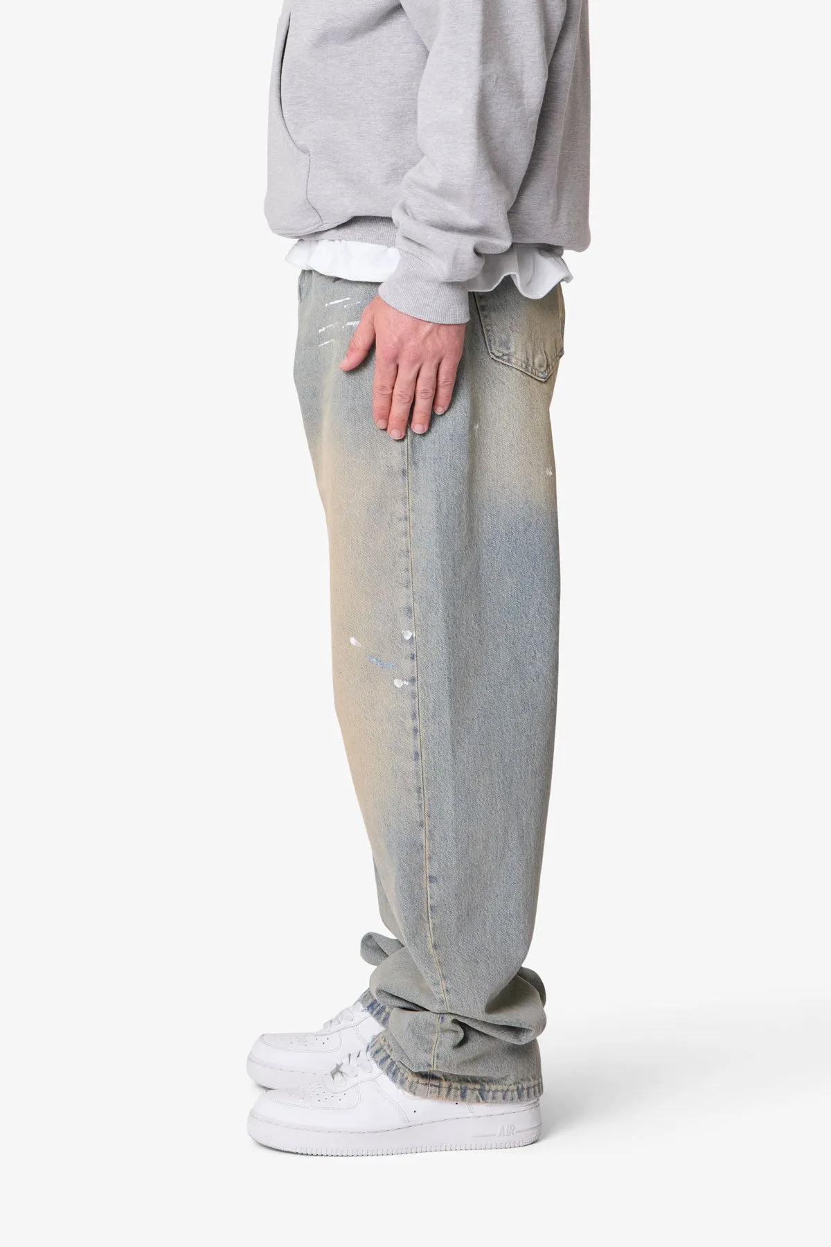 Ultra Baggy Painter Denim - Light Sand Washed Blue sold by MNML product image thumbnail 4