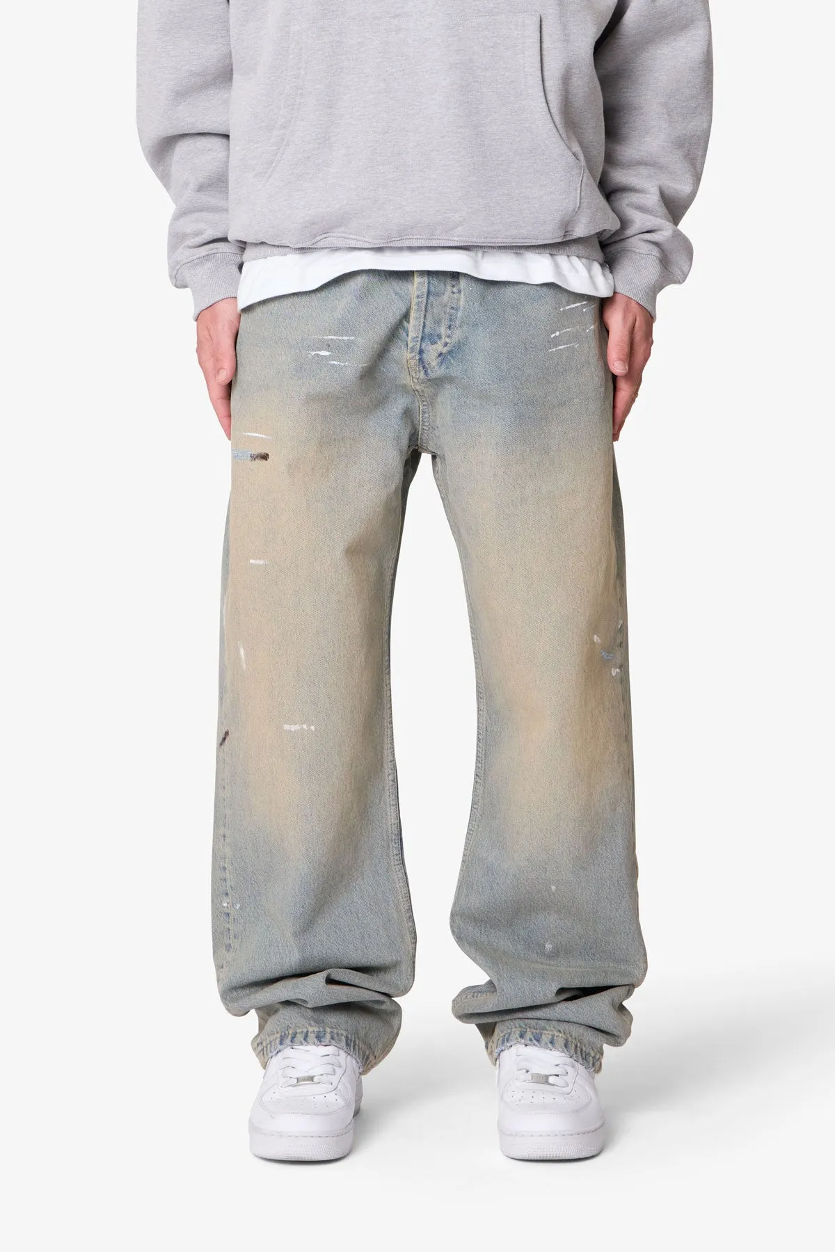 Ultra Baggy Painter Denim - Light Sand Washed Blue sold by MNML