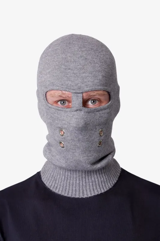 Wool Balaclava Mask - Grey sold by MNML