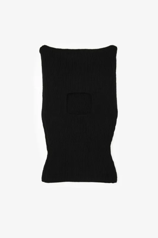 Squared Balaclava - Black sold by MNML