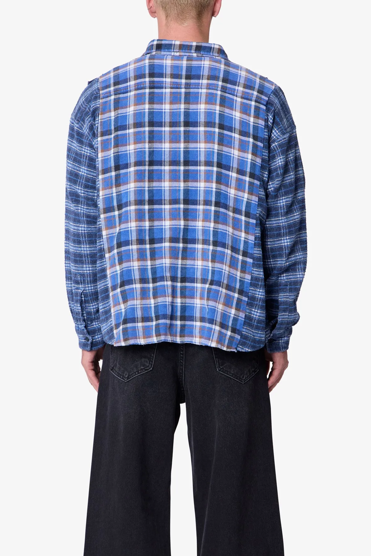 Tuxedo Vintage Flannel Shirt - Blue/Multi sold by MNML product image thumbnail 5