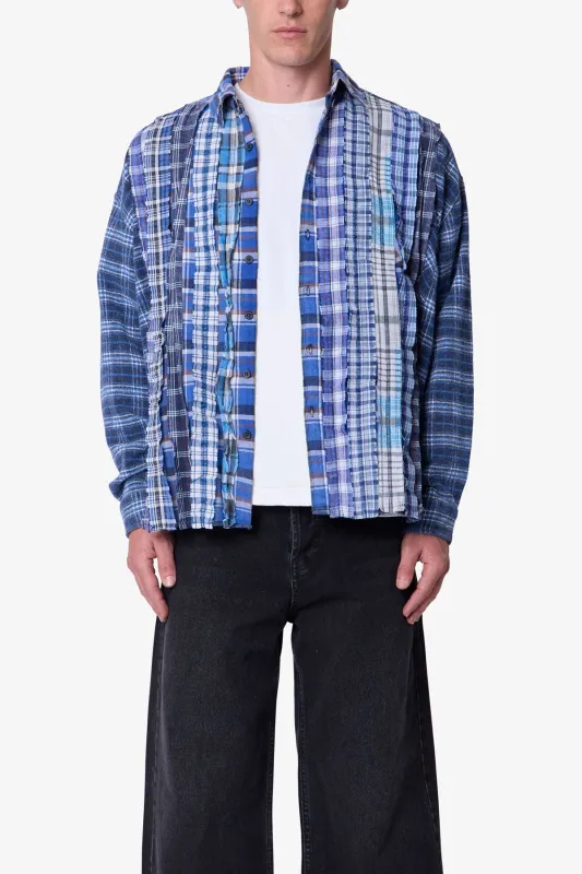 Tuxedo Vintage Flannel Shirt - Blue/Multi made by MNML
