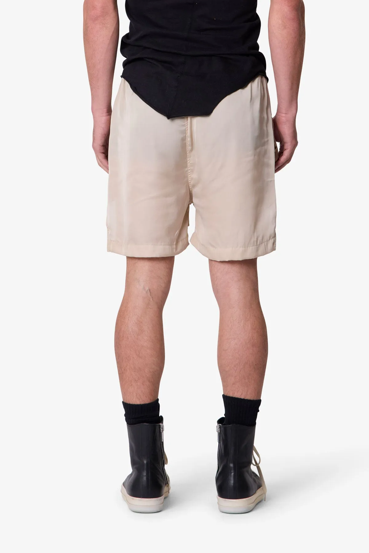 Lightweight Zippered Shorts - Tan sold by MNML product image thumbnail 5