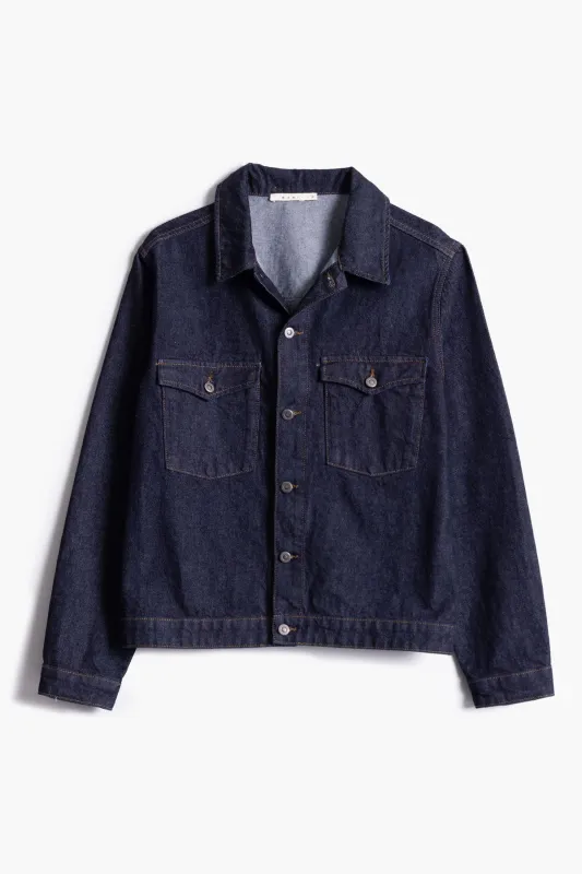 Raw Denim Jacket - Raw Blue sold by MNML