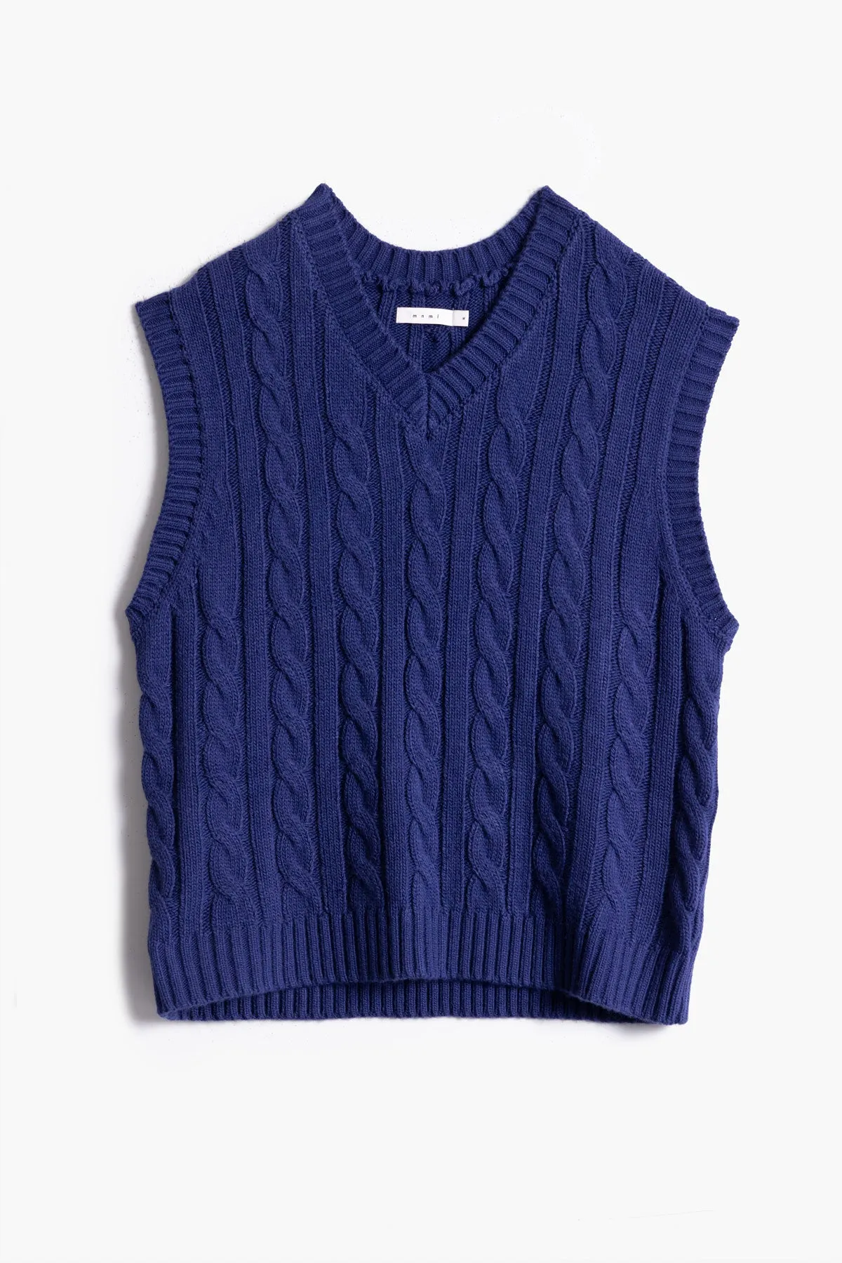 Knit Vest - Navy sold by MNML product image thumbnail 2
