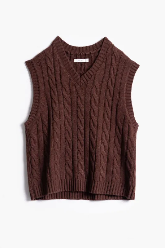Knit Vest - Brown sold by MNML