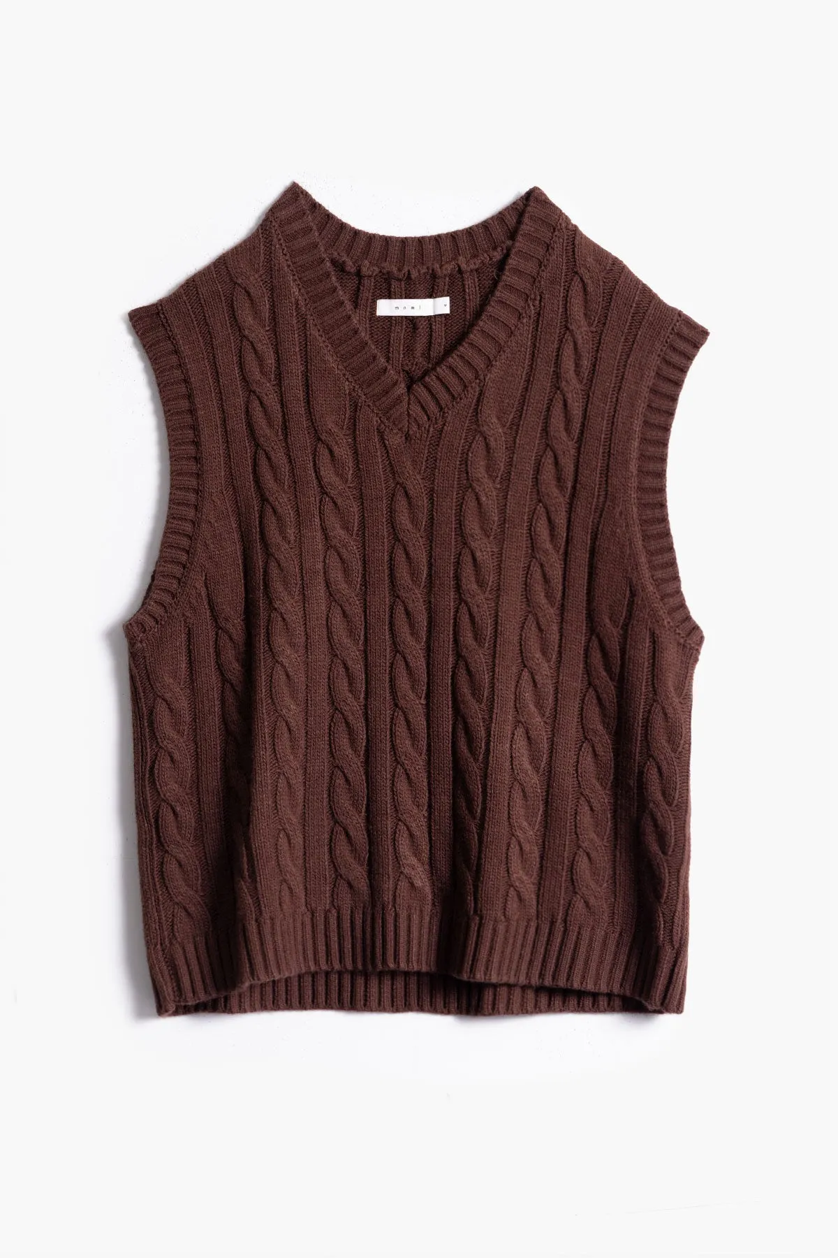 Knit Vest - Brown sold by MNML product image thumbnail 2