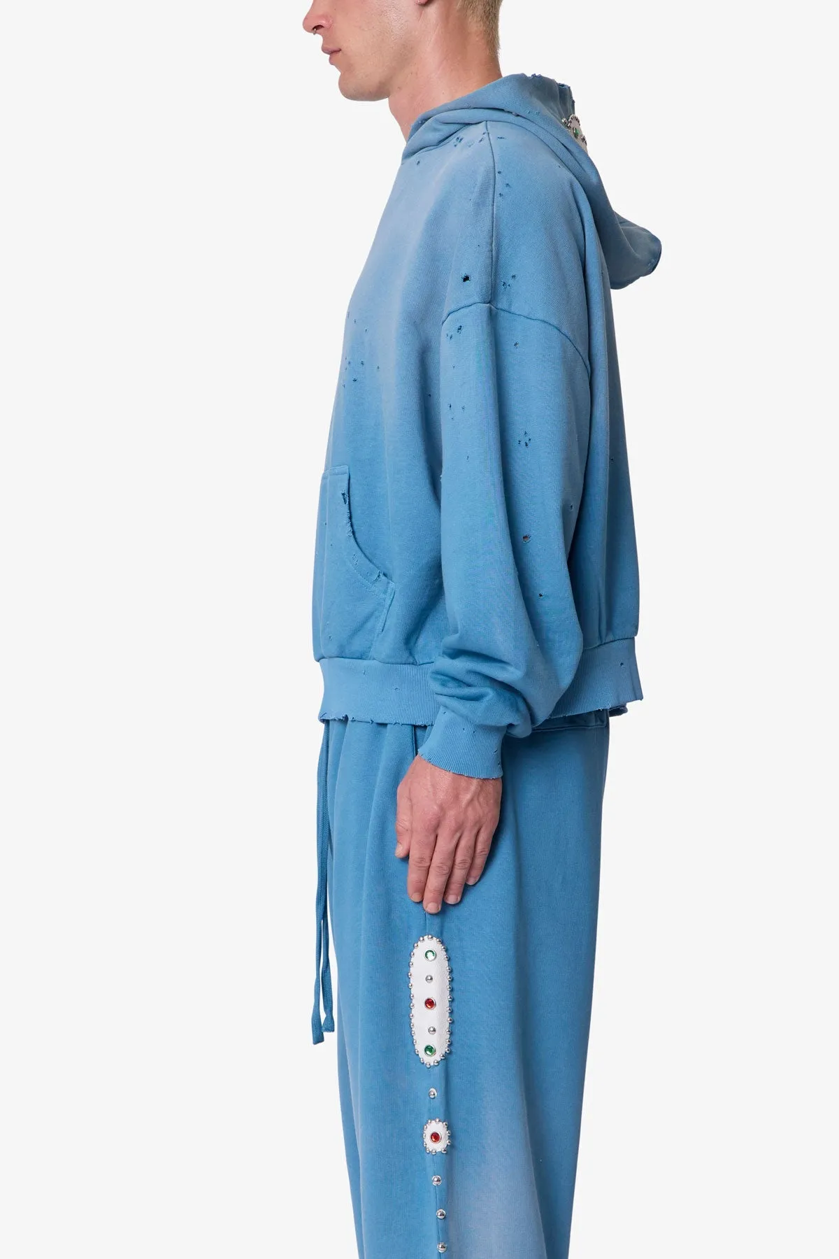 Mojave Hoodie - Washed Blue sold by MNML product image thumbnail 4