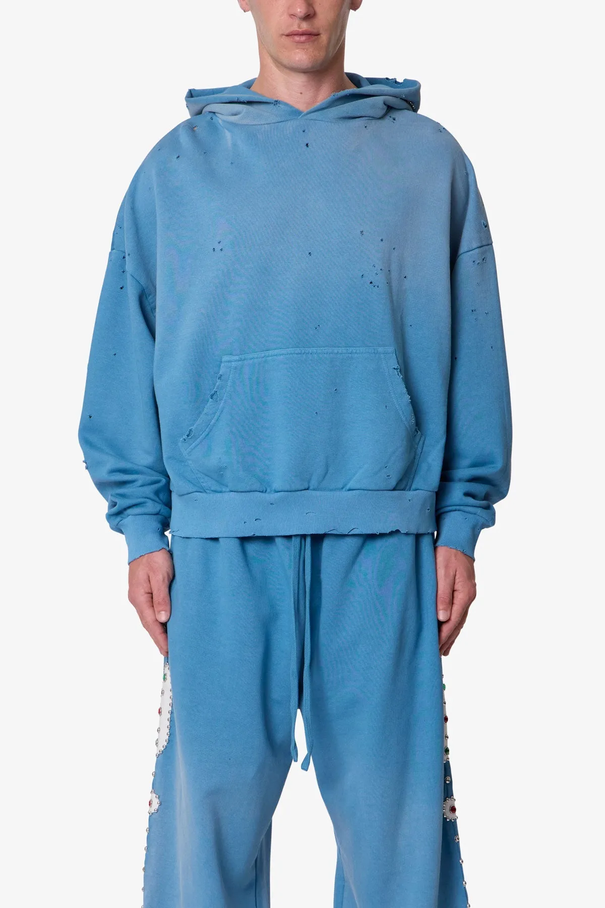 Mojave Hoodie - Washed Blue sold by MNML product image thumbnail 2