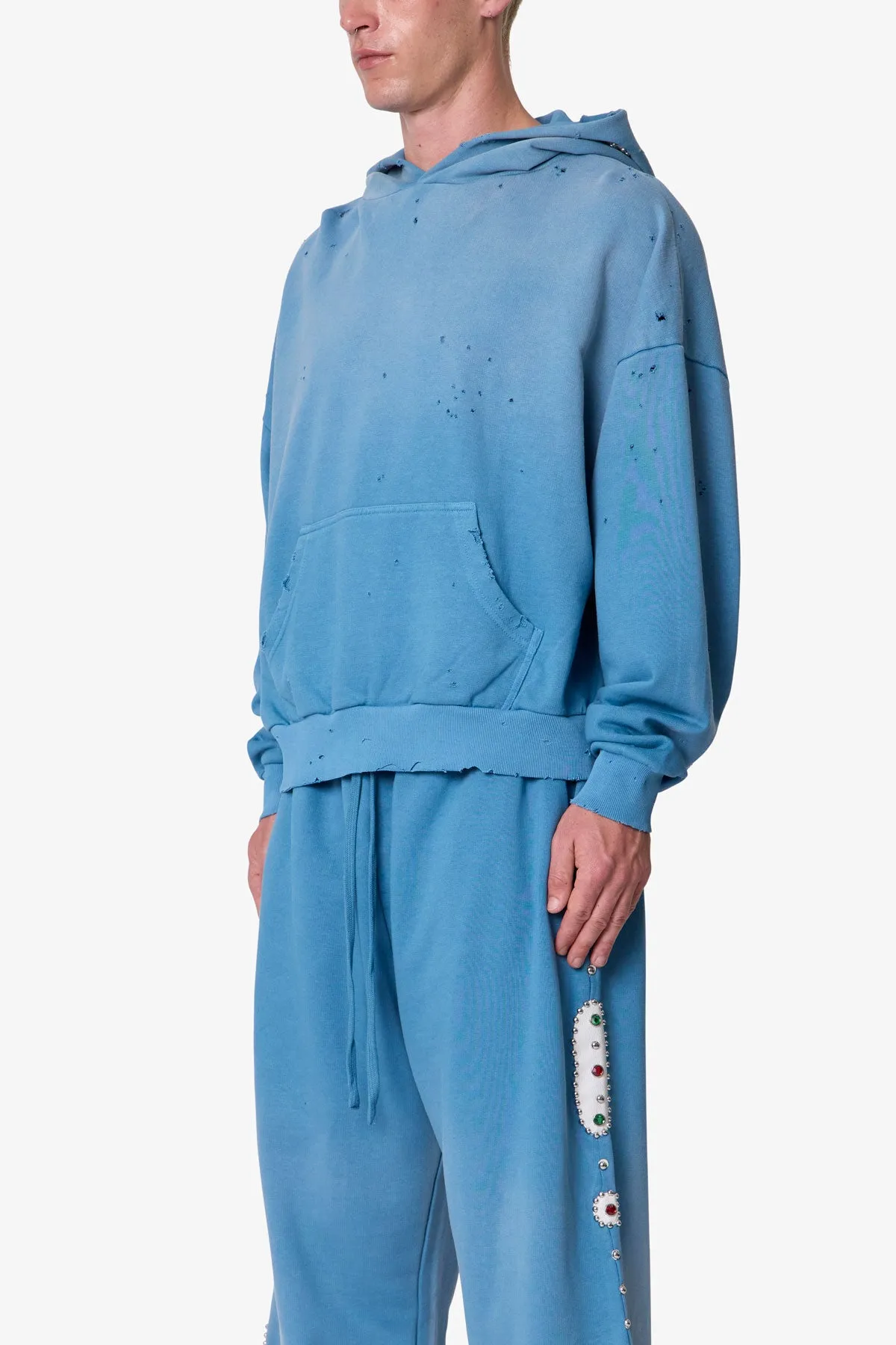 Mojave Hoodie - Washed Blue sold by MNML product image thumbnail 3