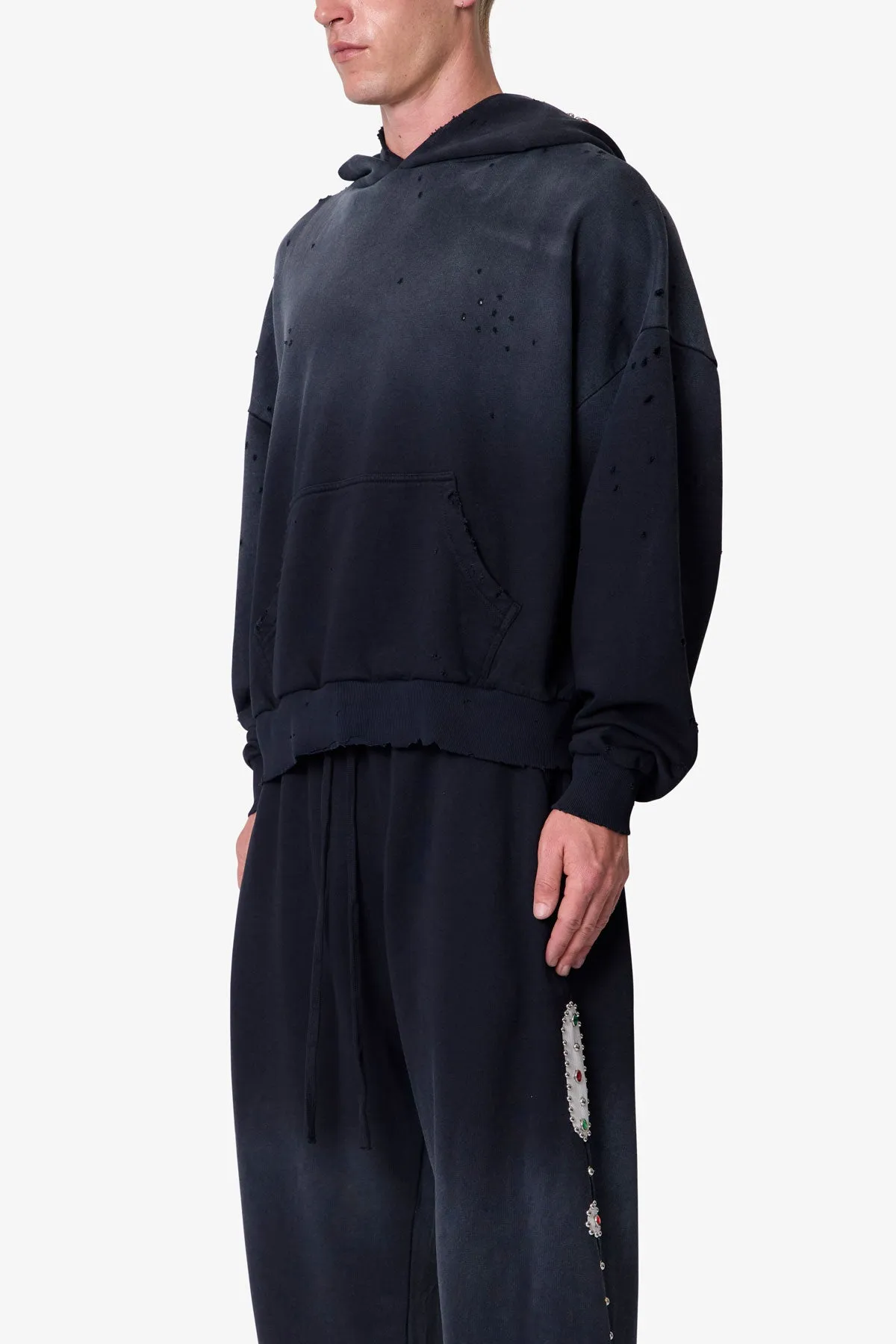 Mojave Hoodie - Washed Black sold by MNML product image thumbnail 3