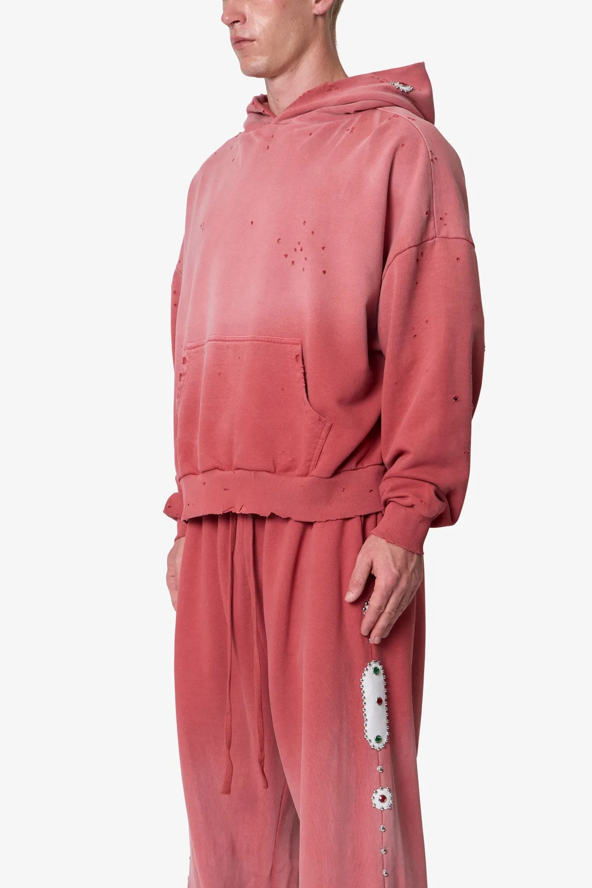 Mojave Hoodie - Washed Red sold by MNML product image thumbnail 3