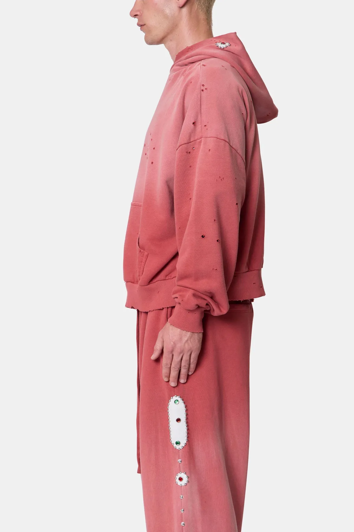 Mojave Hoodie - Washed Red sold by MNML product image thumbnail 4