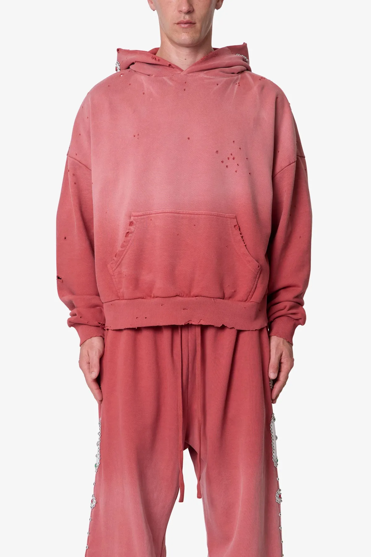 Mojave Hoodie - Washed Red sold by MNML